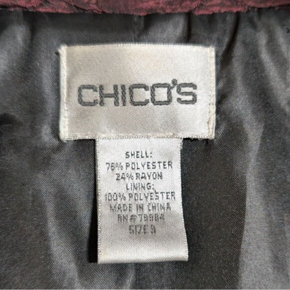 Chicos Quilted Jacket Womens XL / 16 - Picture 3 of 7